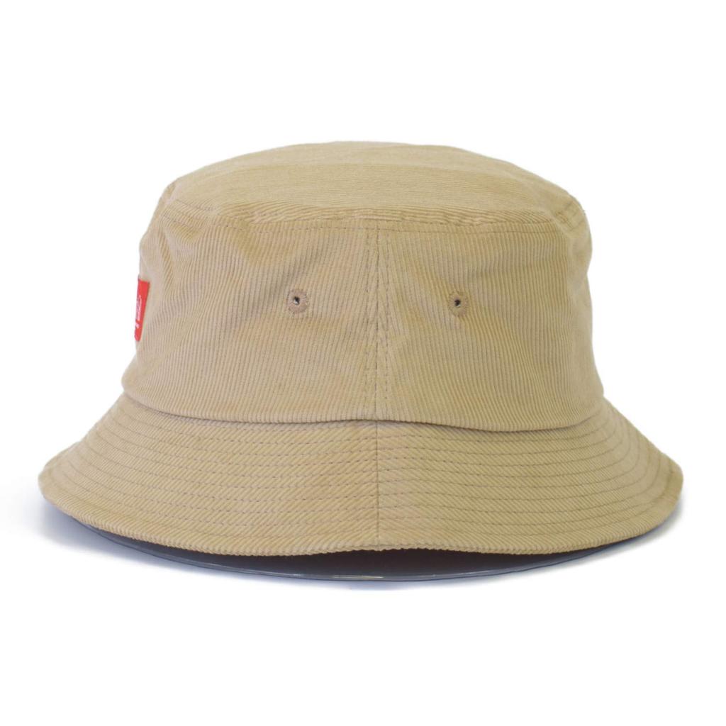 Manhattan Portage Corduroy Bucket Logo Cap Hat, Hat, (006 Beige)