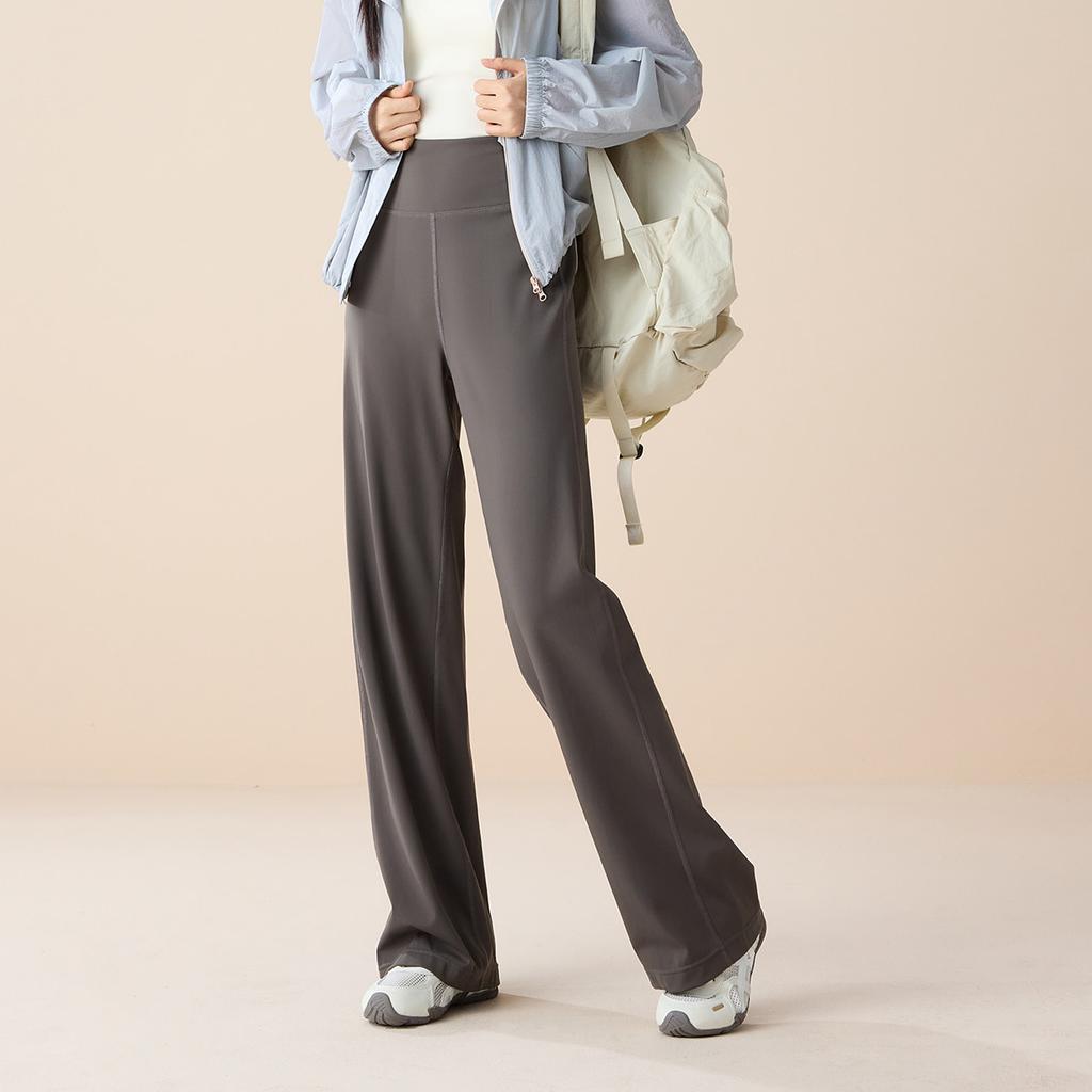 Elastic Casual Sports Wide Leg Pants for Women