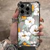 Fashion Flower Pattern Phone Case for Samsung Galaxy A57 A56 A55 A54 A53 A52 A37 A36 A16 A06 4G 5G Anti-drop Transparent Cover