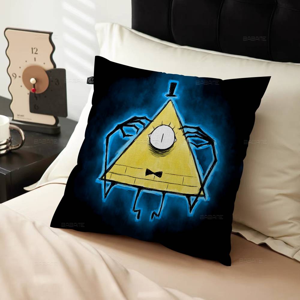 Gravity Falls Bill C-Cipher Cushion Cover Car Throw Pillow Case For Sofa Car Christmas Gift 40x40cm 45x45cm