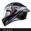 Unisex Carbon Fiber Full-Face Motorcycle Helmet with Bluetooth & Anti-Fog, 3C Certified for All Seasons