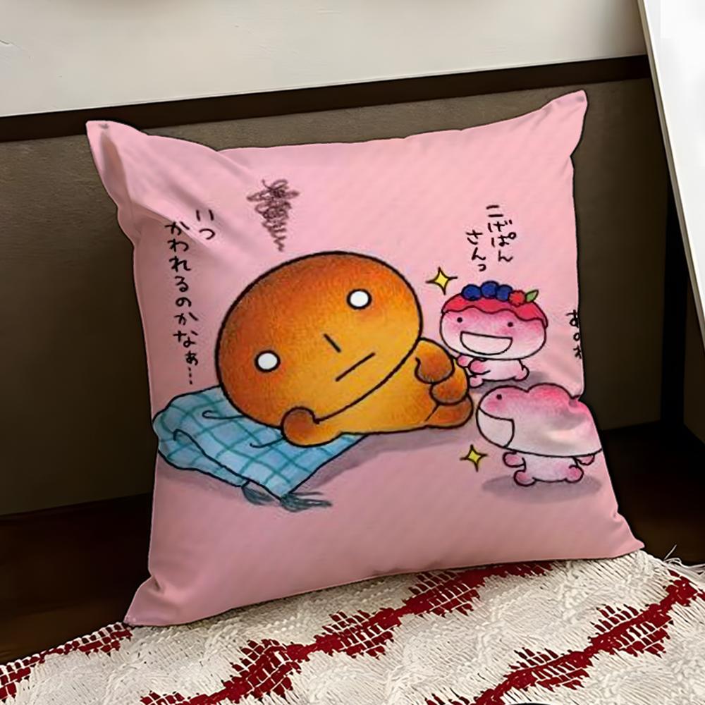 Japan Kawaii KKogepan Cushion Cover Reversible Soft Durable Pillow Cover Home  Car MultiScene Use for Daily Comfort