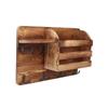 Wandregal Mehrzweck Kreativer Vintage Holz Aufbewahrungshalter für Wohnzimmer Arbeitszimmer