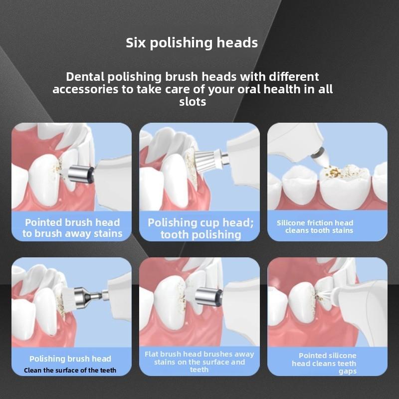 Rechargeable Dental Polishing Device With Tartar Removal For Home Oral Hygiene