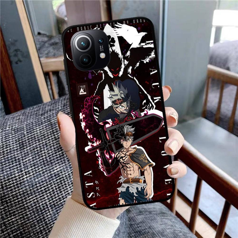 Black Clover Phone Case For Xiaomi Mi 5X 8 9 10 11 12 Lite Pro 10T PocoX3pro PocoM3 Note 10 Pro Lite