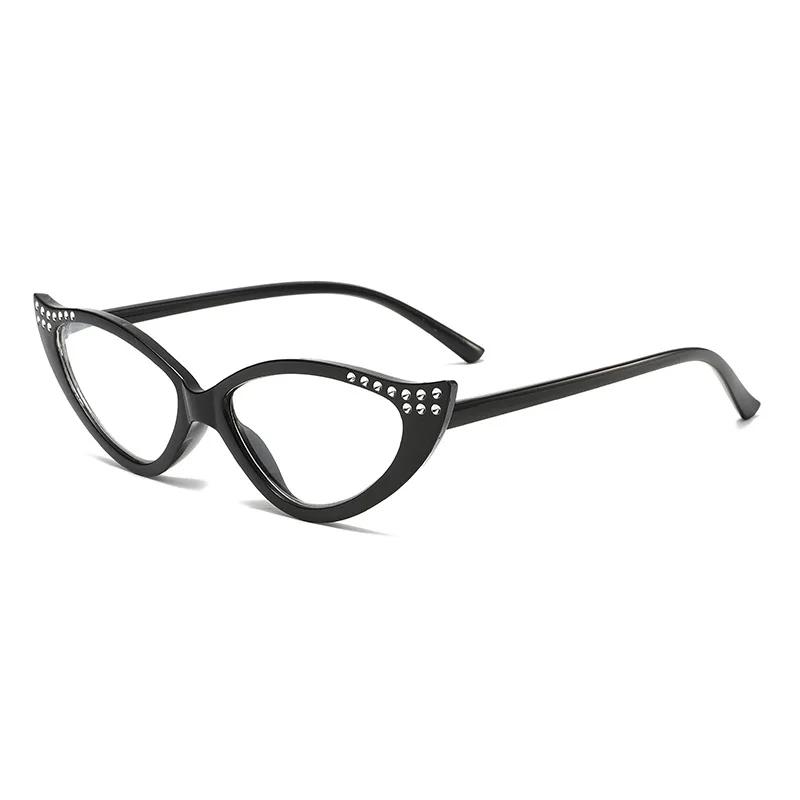 Vintage Katzenauge Lesebrille Damen Perle Anti-Blaulicht High-Definition Farbverlauf Brille Retro Metallscharnier Brillen +1.0+1.5