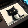 Cute Coffee Cat Mouse Pad Square Computer Office Mousepad New Gamer Rubber Anti-slip HD Gaming Keyboard Mousepads PC Desk Mat