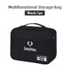 Car Travel USB Cable Storage Bag Hard Disk Charger Organizer For SsangYong Rexton Kyron Rodius Tivoli Musso Turismo Nomad WS1AF
