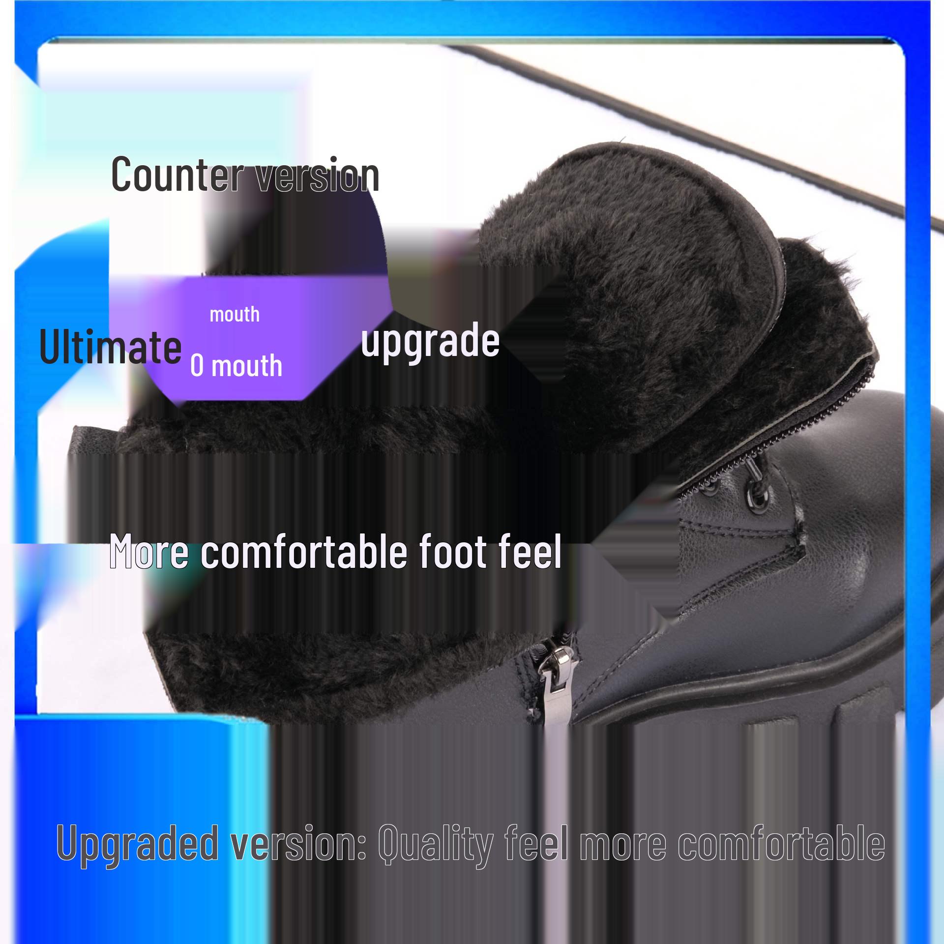 

Жіночі 2025 Корейські Мартінси на високій підошві з оксамитом - Осінньо-зимові бавовняні чоботи до середини ікри на високих підборах. 40