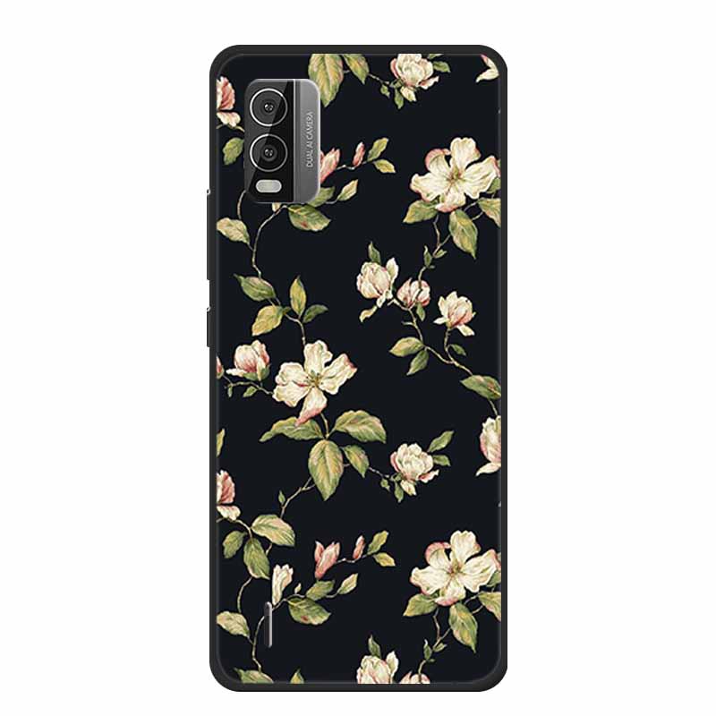 For Nokia C110 C210 C300 Case Soft black Silicone Bumper TPU Phone Wolf Cat Flower CaseS For C110 210 300 Shock proof Bumper TPU