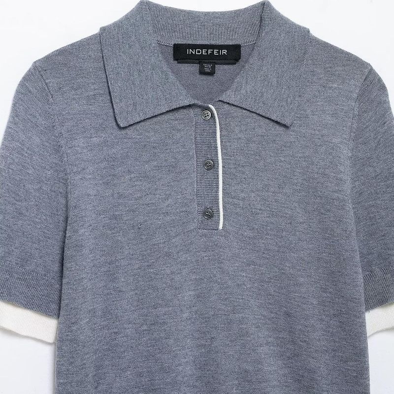 Kaslead New Arrival Women's Clothing Fashion Style Fashionable Knitted Stitching Short-Sleeved Casual Top 3581004