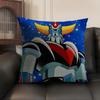 G-Goldorak Anime Cool Cushion Cover Natural Linen Organic Fabric Double-Sided Printing Sofa Home Decor Gift Pillow Case