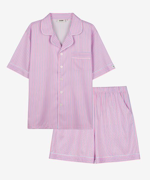[CEID] [Unisex] Klassisk Söt Muse Kortärmad Pyjamasuppsättning [Skickas från Korea] 100% Äkta
