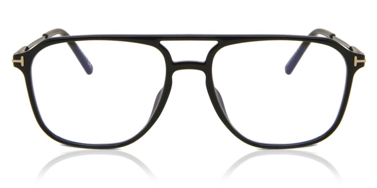 

Tom Ford Ft5665 B Blue Light Block 001 Men Eyeglasses Shiny Black/54