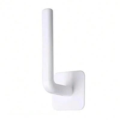 Home Multifunctional Hook Kitchen Pot Lid Cup Paper Towel Roll Hanging Rack Wall Free Punch L-Shaped Large Storage Hook