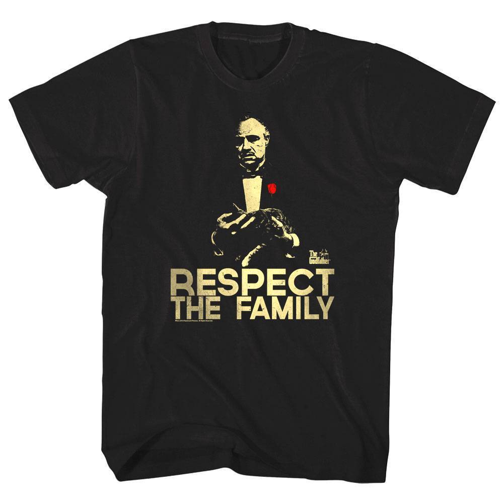 Godfather Respect The Family Don Vito Corleone Men T Shirt Mafia Movie Brando XL