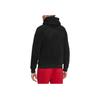 Jordan Solid Color Logo Embroidered Fleece Hooded Sweatshirt Men Tops Black DV1572-010