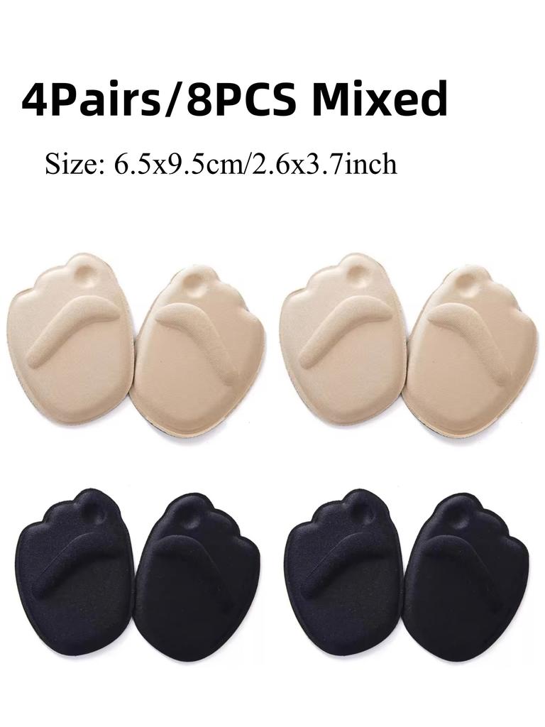 1-4Pirs High Heel Foot Cushions Forefoot Anti-Slip Insole Breathable Shoes Women Protection Foot Pad Supports Inserts