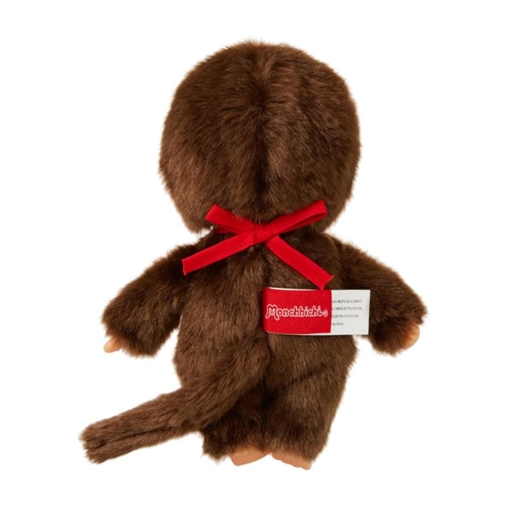 Sekiguchi Monchhichi Premium Standard S Brown Plush Toy 19x13x7.5cm