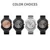 Men's Fashion Watch Square Watch Stainless Steel Quartz Watch Business Watch Simple watch Calendar Watch