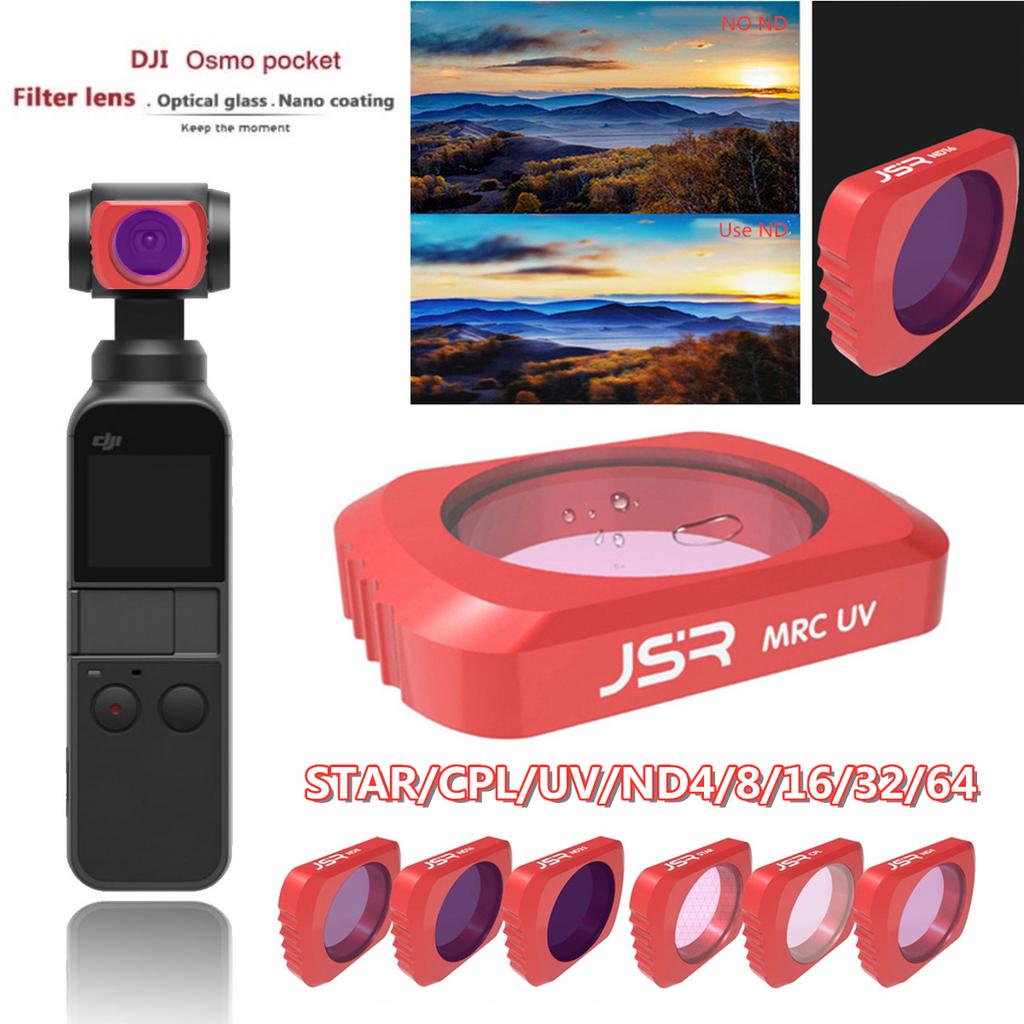 CAOMING 3 in 1 HD Slim CPL /& CPL /& ND8 /& ND16 Lens Filter for DJI OSMO Pocket Durable
