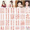 Body Hands Arm Leg Flowers Temporary Tattoo Fake Tattoo Forehead Tattoo Decals Body Art Stickers