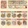 Miniature House Scene Stickers Cartoon Landscape Decals Miniature Scene Decals For Glass Wood Paper Kids Living Room Nursery