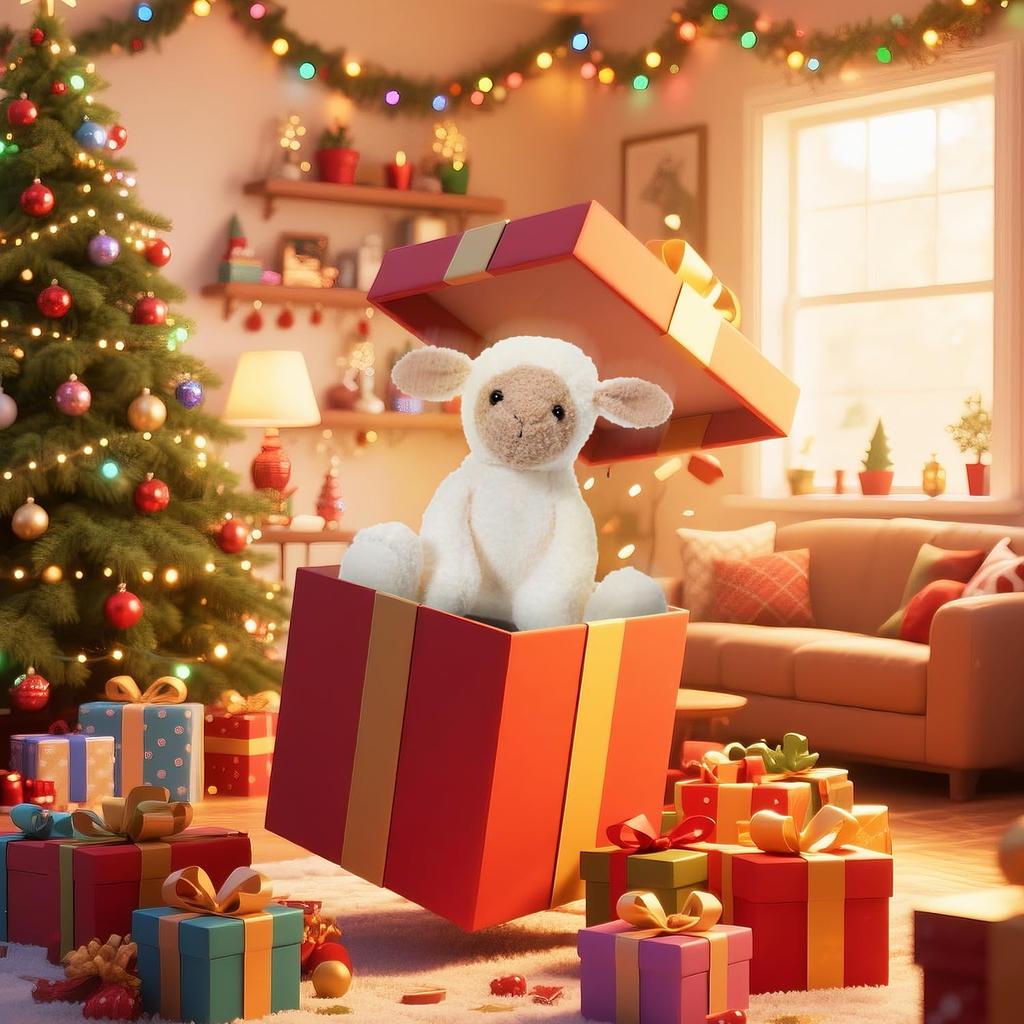 Apricot Lamb Velvet Lamb Plush Toy for Children, Soft and Cute, Fluffy Velvet Lamb for Girls and Boys, 23cm