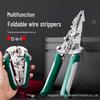 Multifunktionaler klappbarer Drahtabisolierer und -schneider für Elektriker