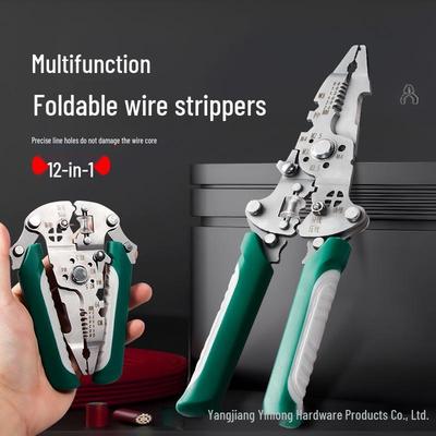 Electrician Multifunctional Folding Wire Strippers and Cutters
