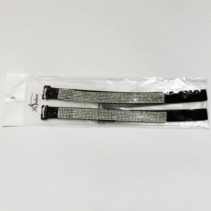 1Pair Elegant Rhinestone Shoulder Strap, Shiny Broken Diamond Shoulder Strap, Removable Decorative Shoulder Strap Female, Adjustable