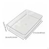 Cosmetic Storage Box Compartmentalized Clear Acrylic Organizer Easy to Clean Makeup Bin