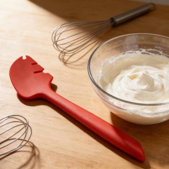 Silicone Spatula for Mixer Beater Scraper Heat Resistant Dough Stirring Spatula Multi-Functional Kitchen Tool for Baking Cooking Mixing