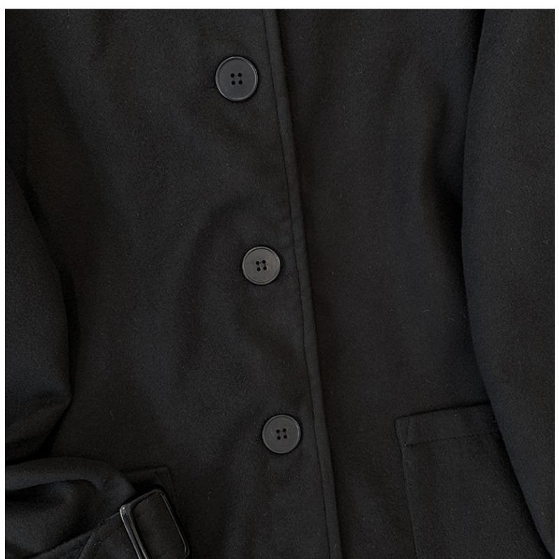 Podzimní a zimní dámská tvídová bunda nadměrných velikostí Trenčkot Hepburn Style Coat