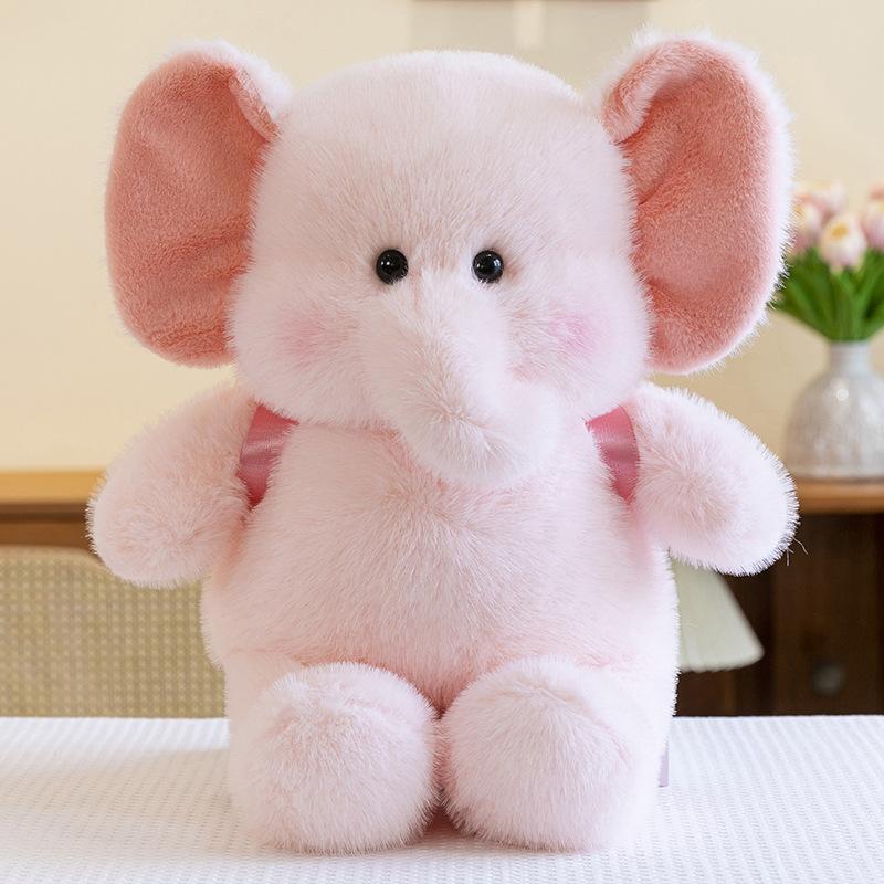 Plush Toy Elephant Backpack Stuffed Animal Doll Pp Cotton Decor Cartoon Bag