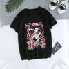 Tanjirou Kamado Kaus Wanita Kimetsu Kaus Wanito Printed Harajuku T-shirt Women's T-Shirt Kaus Grafis Anime Demon Slayer Uniseks