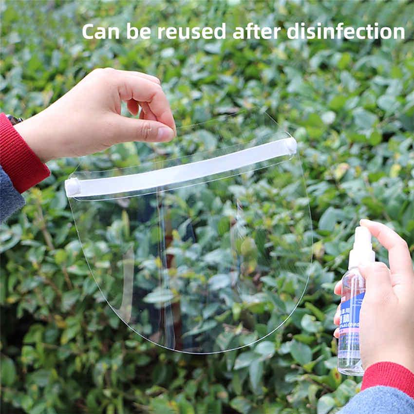 1pc Clear Safety Mask Shield Screen Tansparent Splash Proof Anti-smoke Oilproof Antifog Mask