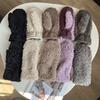 Lamb Wool Velvet Gloves Girls Cute Warm Even Fingers Cold Cycling Gloves Men