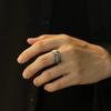 Vintage The Hand of God Religious Pray Belief Goth Open Rings for Men Retro Artistic Masterpieces Gift for Friend Exquisite Ring