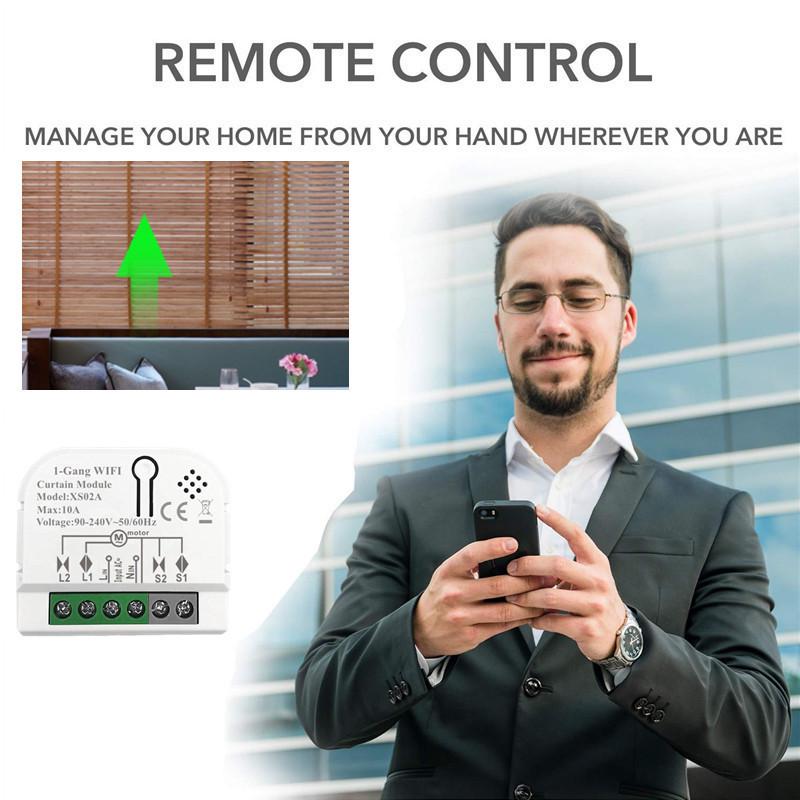 Graffiti WiFi Smart Mini Curtain Module with Alexa Voice Control & Timer