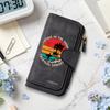 Vintage Surf Print Long Wallet Multi Card Slot Daily Casual Purse For Tropical Summer