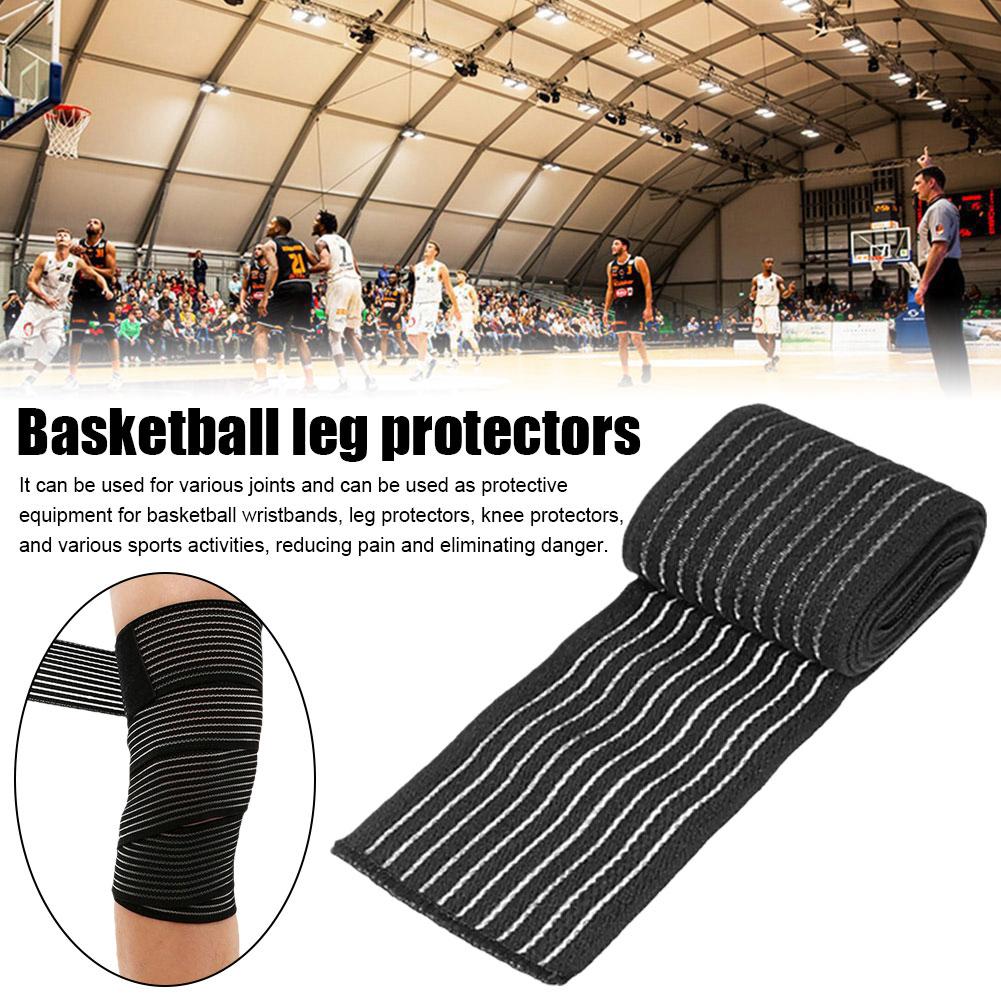 Adjustable Basketball Leg Pads Knee Pads Basketball And Wrist Straps Protective Equipment For W T1X9