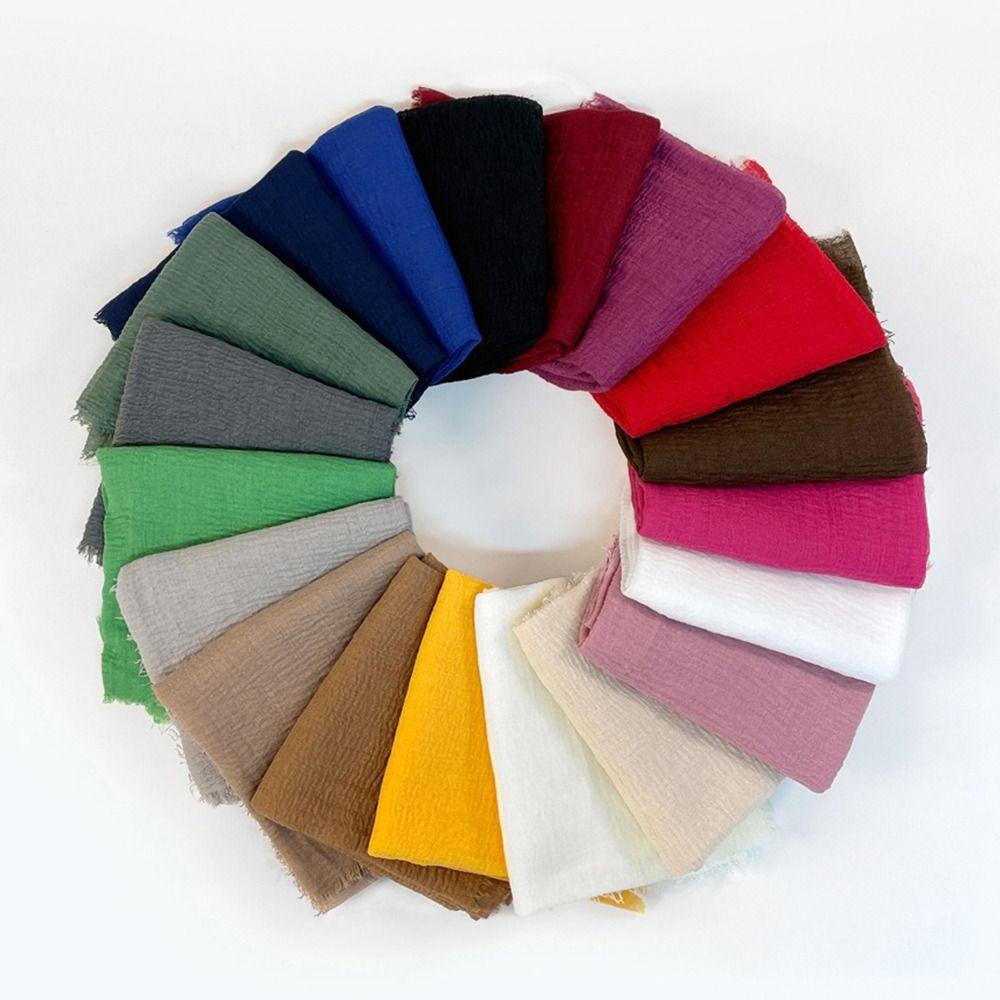 Big Size Turban Shawl Crinkle Women's Shawls New Hijab Hood