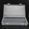 4pcs Flap Lid Hinged Cover Box Transparent Multipurpose Storage Box  Office Supplies