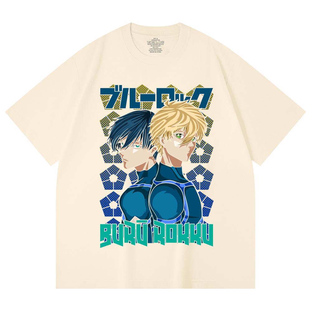 

230 Gsm 100% Cotton Blue Lock V4 Print Unisex Heavy Cotton T Shirt XS абрикосовый