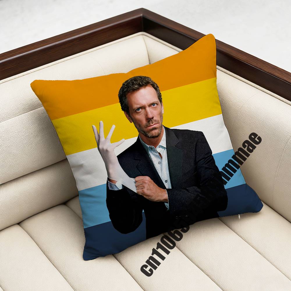 For American Flag Lgbt Gay H-House Md Malpractice Throw Pillow Case Sham 45X45Cm 40X40Cm Square Car Pillowcase Pad Cushion Cover