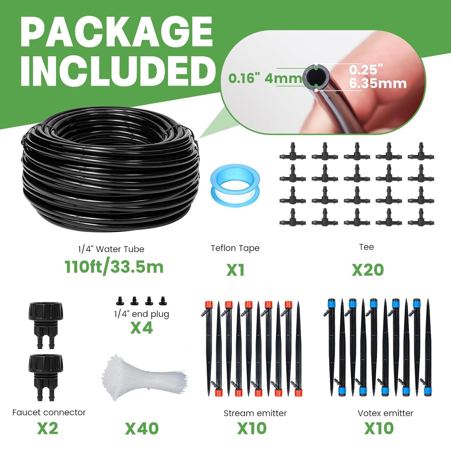 

Регульований садовий дощувач та система крапельного поливу