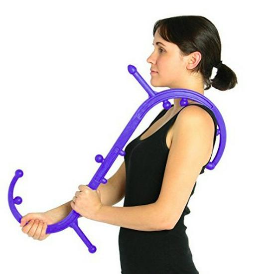Portable Multi-Functional Massager Stick for Shoulder, Neck, and Back Self-Massage