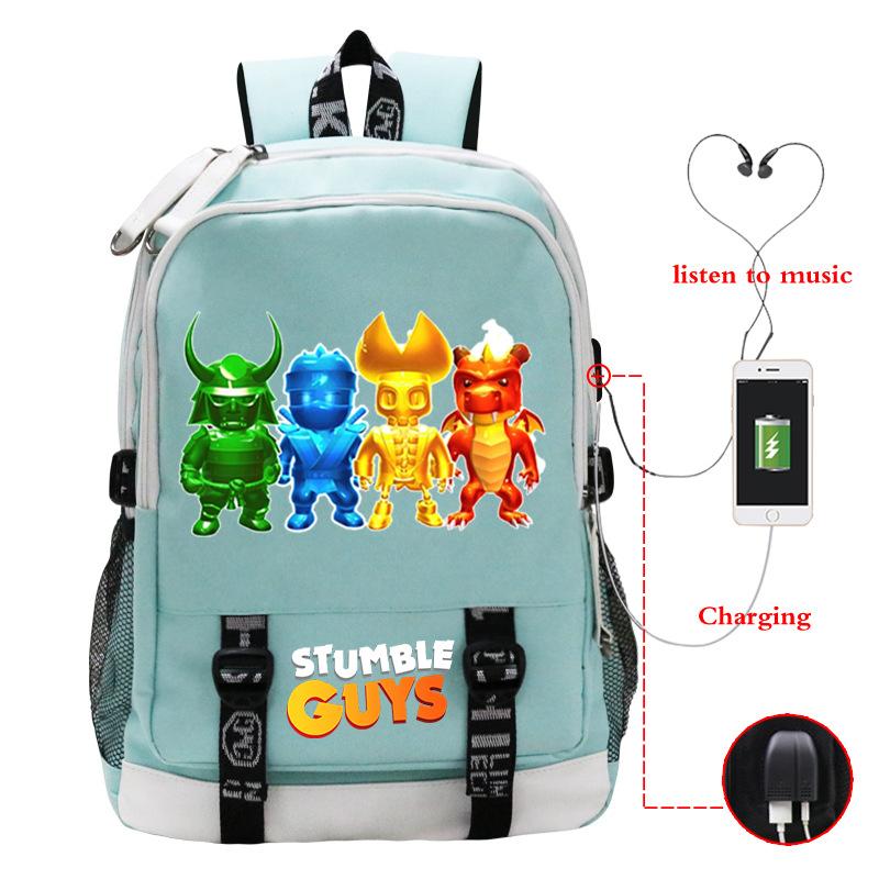 Crash Party Stumble Guys game merchandise junior high school high school high capacity backpack travel bag mountaineering bag