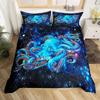 Octopus Duvet Cover Set Octopus Tentacles Bedding Set Nautical Ocean Blue Bed Linen Sea Marine Themed Comforter Cover Full Size